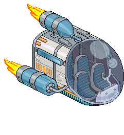 Nave espacial pixel art